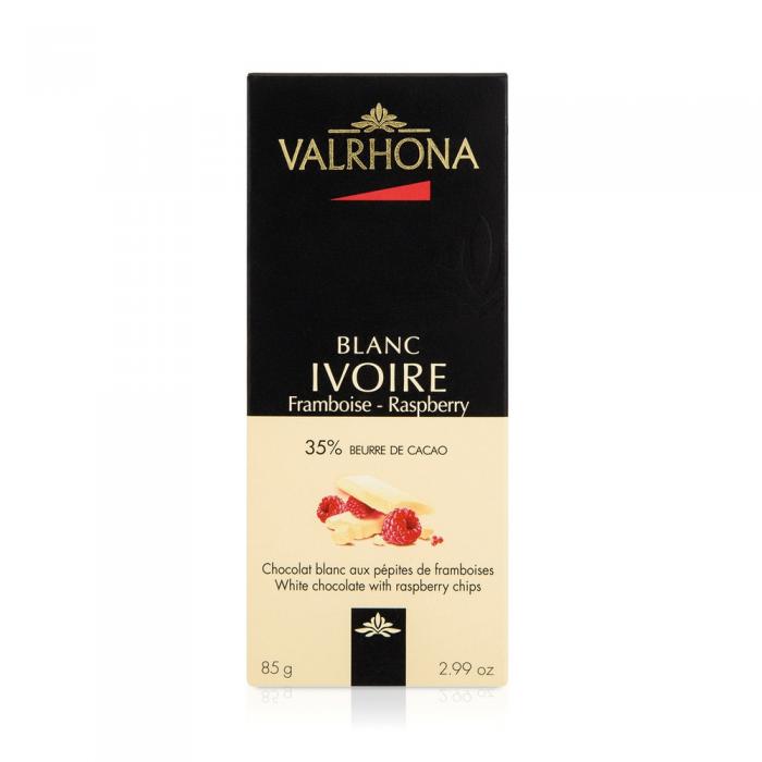 tavoletta ivoire 35% e lamponi di valrhona